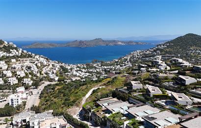 Bodrum Yalıkavak Panaromik deniz manzaralı satılık tek kat sıfır villa
