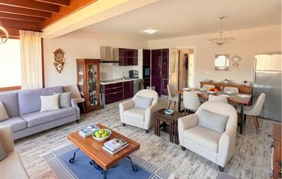 Bodrum Türkbükü Deniz Manzaralı Plaj Kullanımlı 2+2 Tripleks
