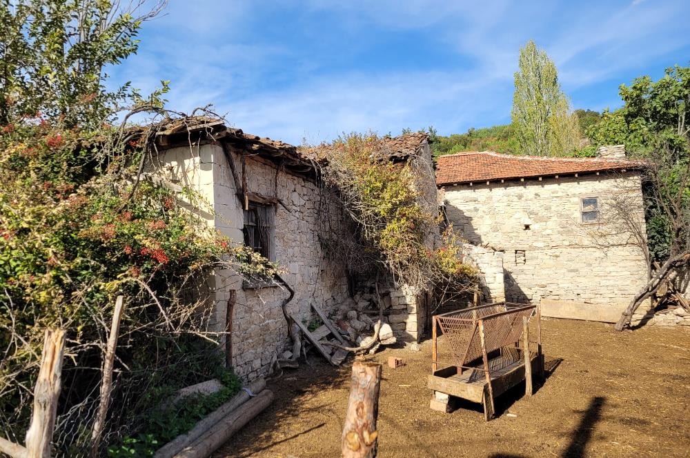 C21 BAL'DAN KİRAZPINAR KÖYÜNDE SATILIK İÇİNDE YAPI BULUNAN ARSA