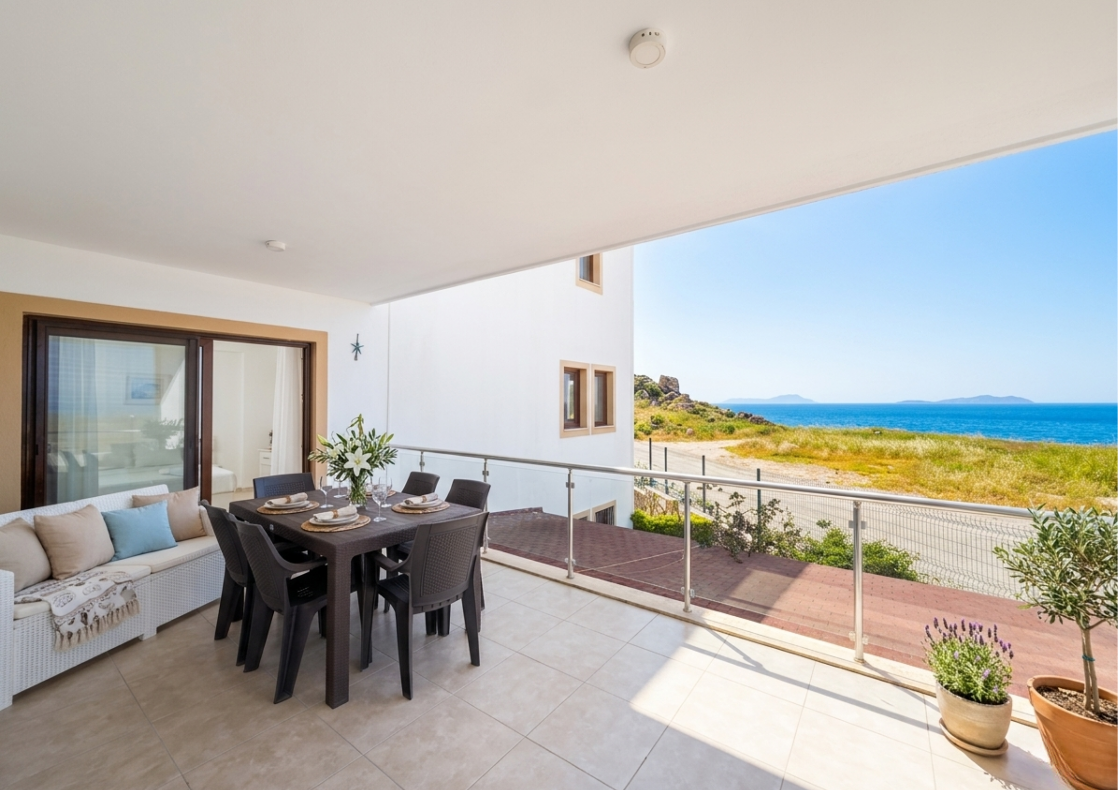 Bodrum Gündoğan Kiralık Manzaralı Plajlı 3+1 Dubleks