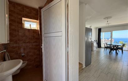 Bodrum Gümüşlük Koyunbaba’da Kiralık Eşyalı Deniz Manzaralı 3+1 Dubleks 