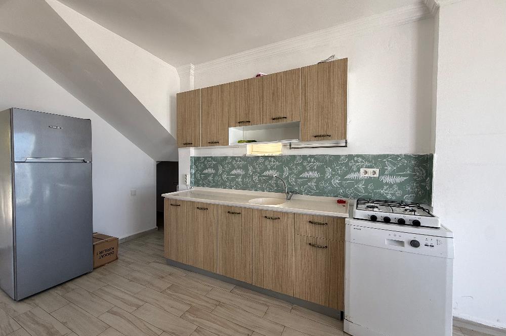 Bodrum Gümüşlük Koyunbaba’da Kiralık Eşyalı Deniz Manzaralı 3+1 Dubleks 