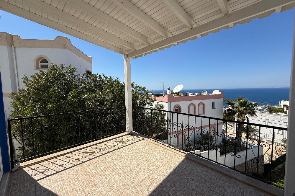Bodrum Gümüşlük Koyunbaba’da Kiralık Eşyalı Deniz Manzaralı 3+1 Dubleks 