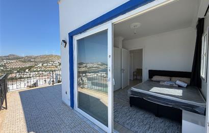Bodrum Gümüşlük Koyunbaba’da Kiralık Eşyalı Deniz Manzaralı 3+1 Dubleks 