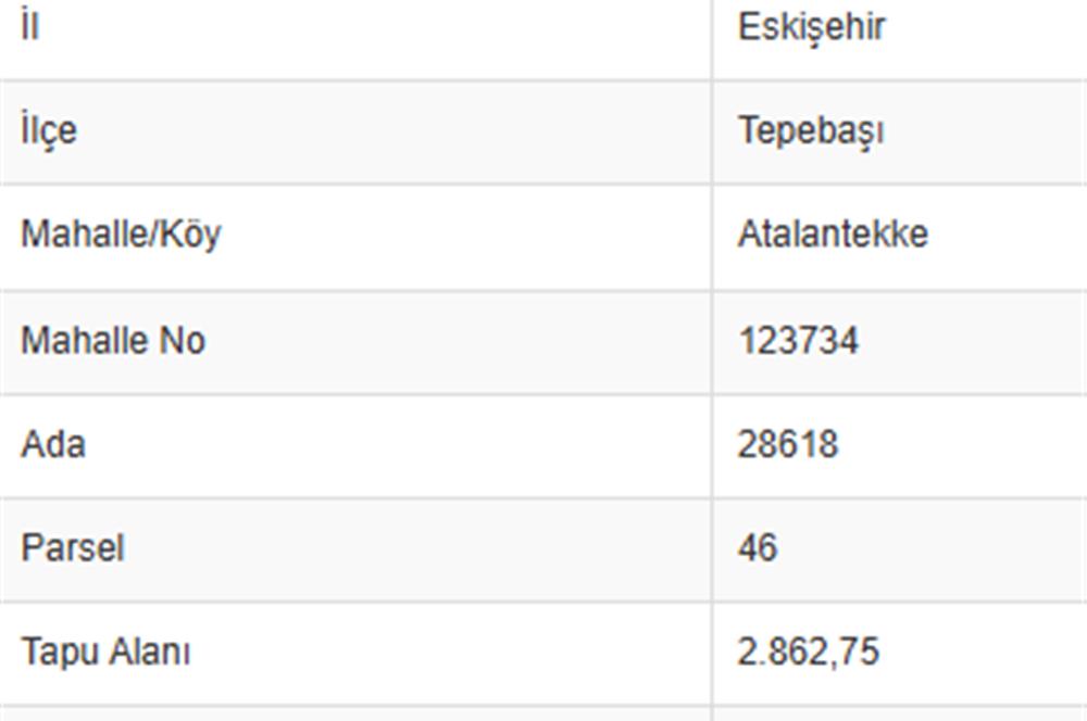 CENTURY 21 VİZYON'DAN ATALANTEKKE MAHALLESİNDE  SATILIK TARLA