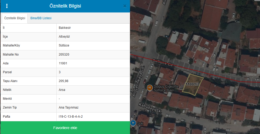 Century21 Bal'dan Altıeylül Sütlüce Mahallesinde Satılık Arsa