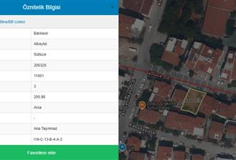 Century21 Bal'dan Altıeylül Sütlüce Mahallesinde Satılık Arsa - 1 - 34159