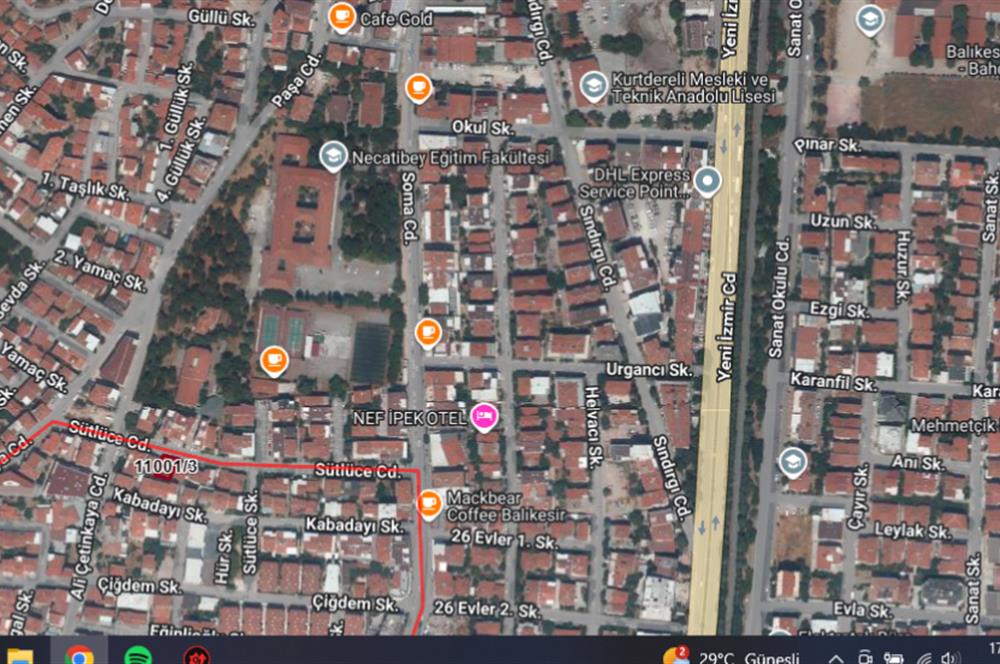Century21 Bal'dan Altıeylül Sütlüce Mahallesinde Satılık Arsa