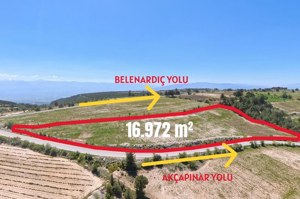 C21 LOFT'TAN PAMUKKALE AKÇAPINAR'DA 16.972M² SATILIK TARLA