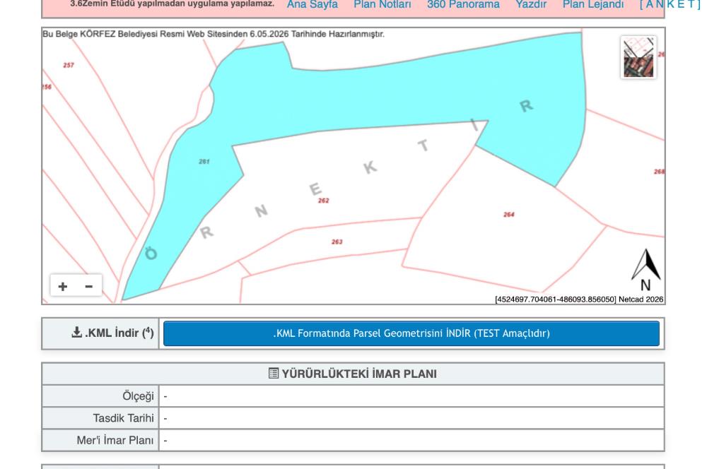 Kocaeli Körfez Sipahiler'de 7.040 m² Yatırımlık Tarla