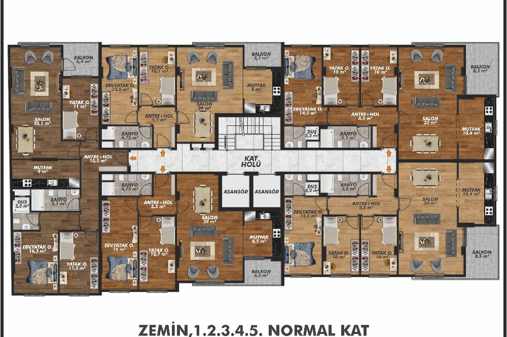 Piraziz Maden Mahallesinde Deniz Manzaralı 3+1 Daire