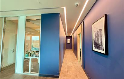 Vadistanbul Kiralık Ofis 450m2 +36m2 Teraslı Dekorasyonlu Maslak