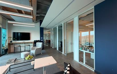 Vadistanbul Kiralık Ofis 450m2 +36m2 Teraslı Dekorasyonlu Maslak