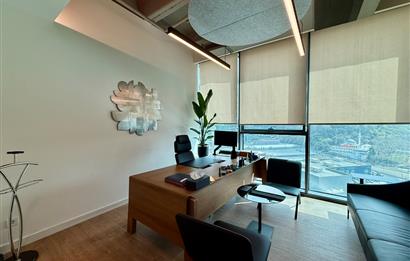 Vadistanbul Kiralık Ofis 450m2 +36m2 Teraslı Dekorasyonlu Maslak