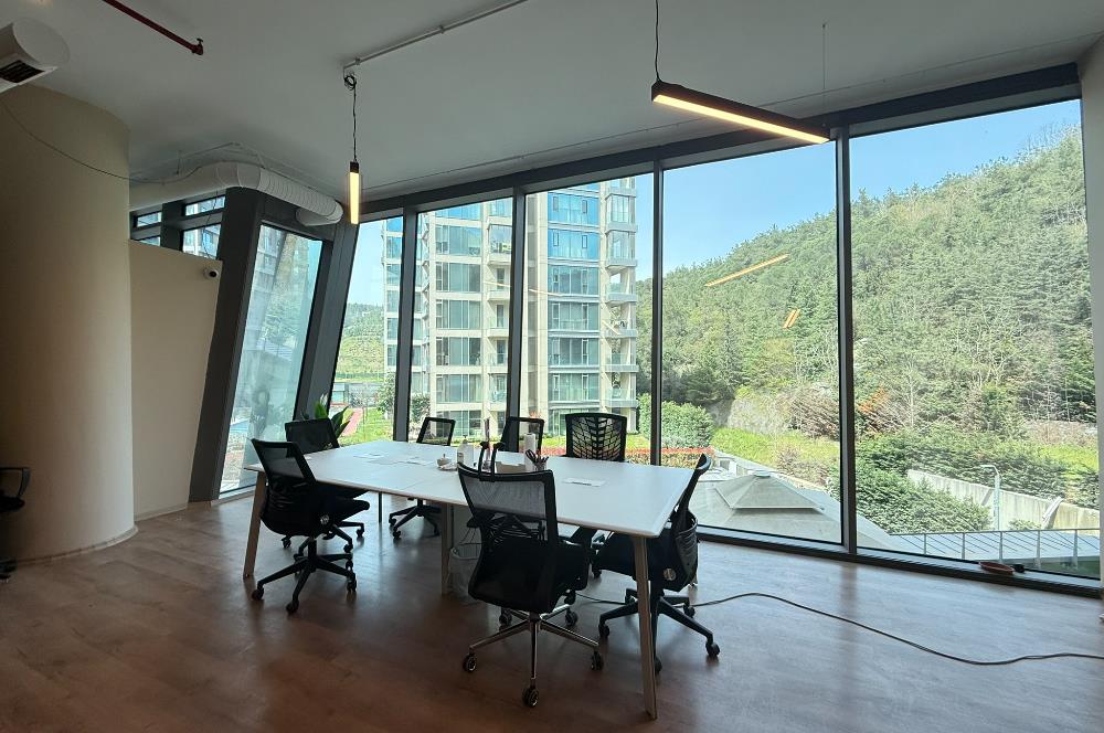 Vadi Koru Kiralık Ofis 110m2 Dekorasyonlu Mobilyalı Vadistanbul