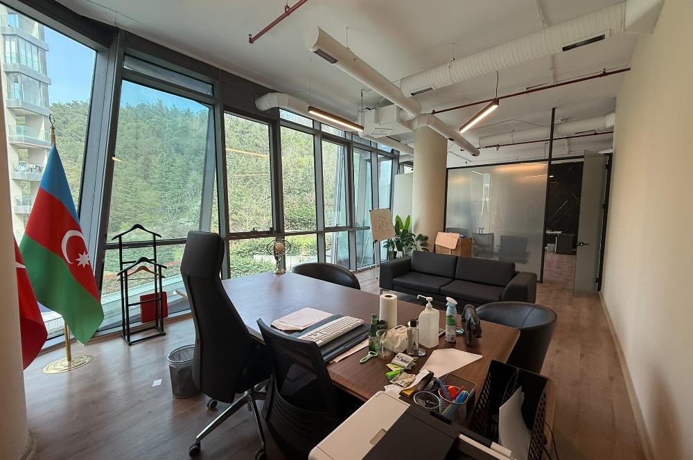 Vadi Koru Kiralık Ofis 110m2 Dekorasyonlu Mobilyalı Vadistanbul