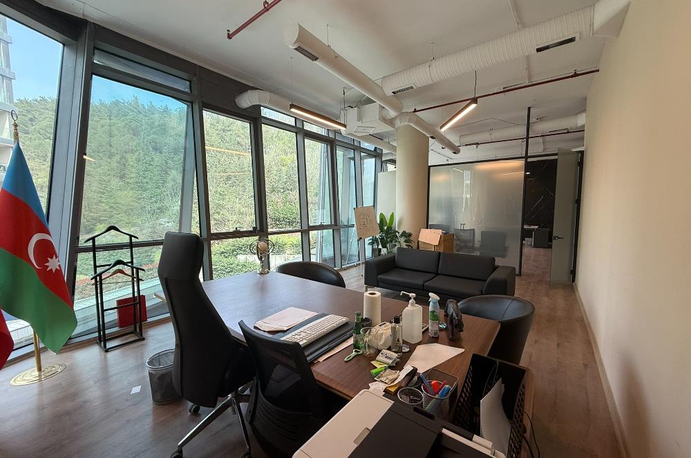 Vadi Koru Kiralık Ofis 110m2 Dekorasyonlu Mobilyalı Vadistanbul