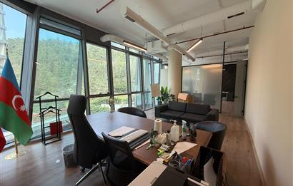 Vadi Koru Kiralık Ofis 110m2 Dekorasyonlu Mobilyalı Vadistanbul