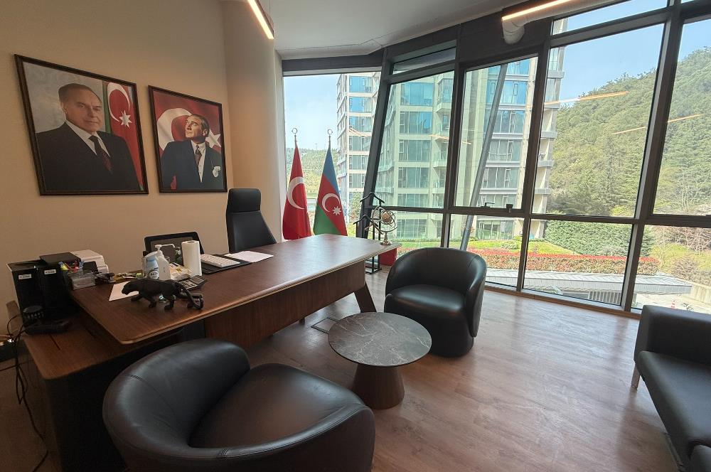 Vadi Koru Kiralık Ofis 110m2 Dekorasyonlu Mobilyalı Vadistanbul