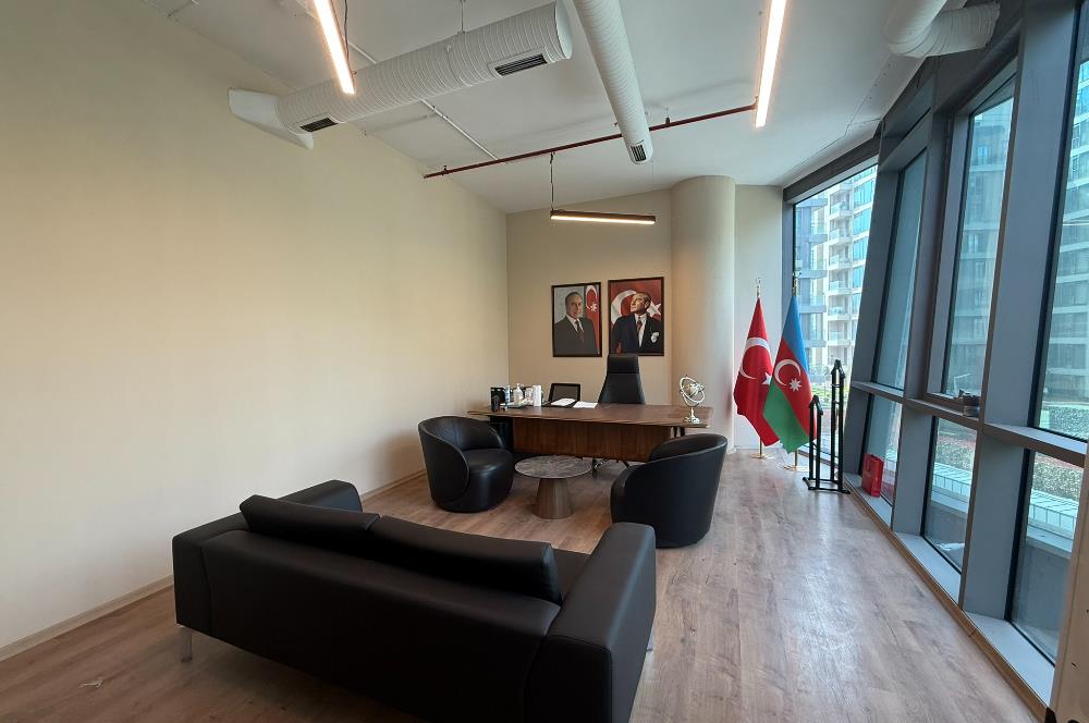 Vadi Koru Kiralık Ofis 110m2 Dekorasyonlu Mobilyalı Vadistanbul