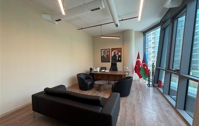 Vadi Koru Kiralık Ofis 110m2 Dekorasyonlu Mobilyalı Vadistanbul