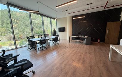 Vadi Koru Kiralık Ofis 110m2 Dekorasyonlu Mobilyalı Vadistanbul