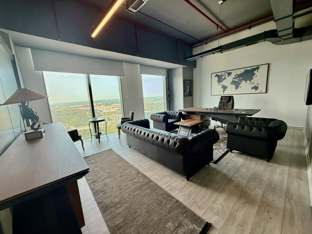Skyland Kiralık ofis KDVli 225 m² Mobilyalı Teraslı Ofis