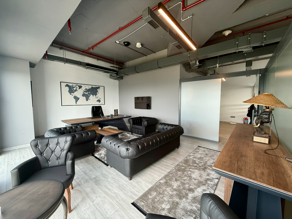 Skyland Kiralık ofis KDVli 225 m² Mobilyalı Teraslı Ofis