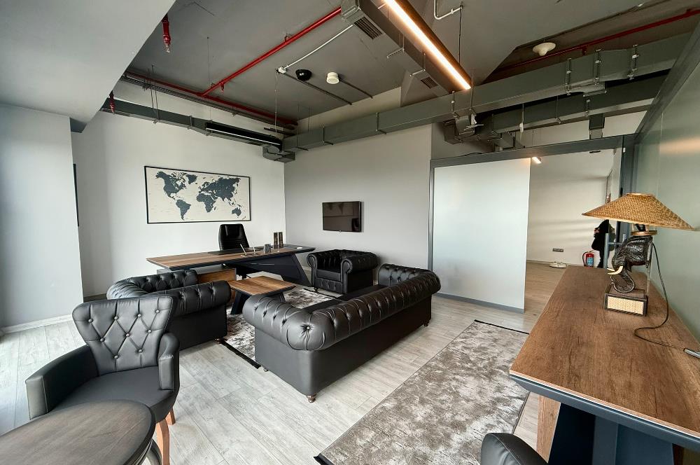 Skyland Kiralık ofis KDVli 225 m² Mobilyalı Teraslı Ofis