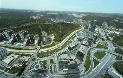 Skyland Kiralık ofis KDVli 225 m² Mobilyalı Teraslı Ofis