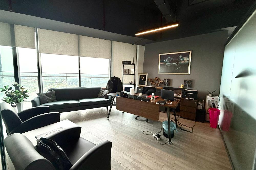 Skyland Kiralık ofis KDVli 225 m² Mobilyalı Teraslı Ofis