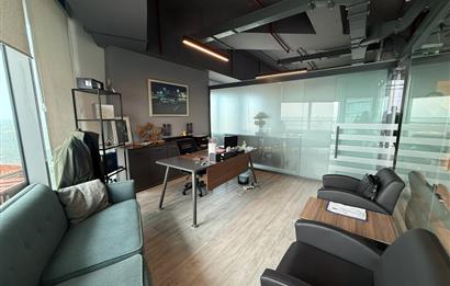 Skyland Kiralık ofis KDVli 225 m² Mobilyalı Teraslı Ofis