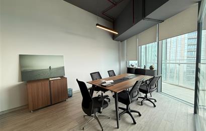 Skyland Kiralık ofis KDVli 225 m² Mobilyalı Teraslı Ofis