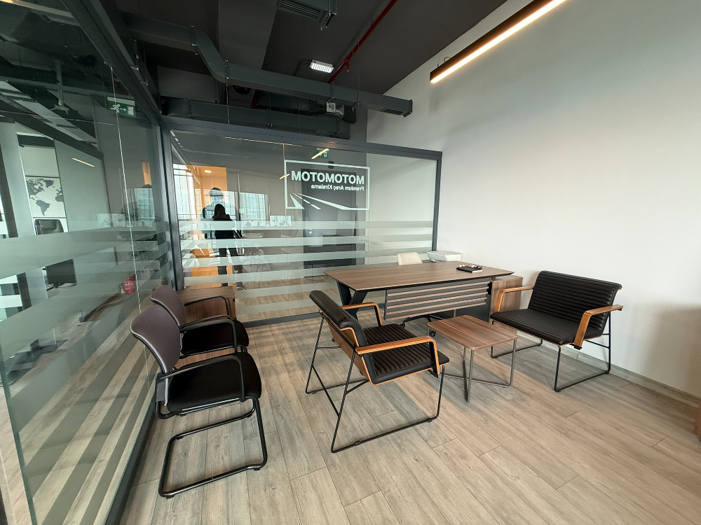 Skyland Kiralık ofis KDVli 225 m² Mobilyalı Teraslı Ofis