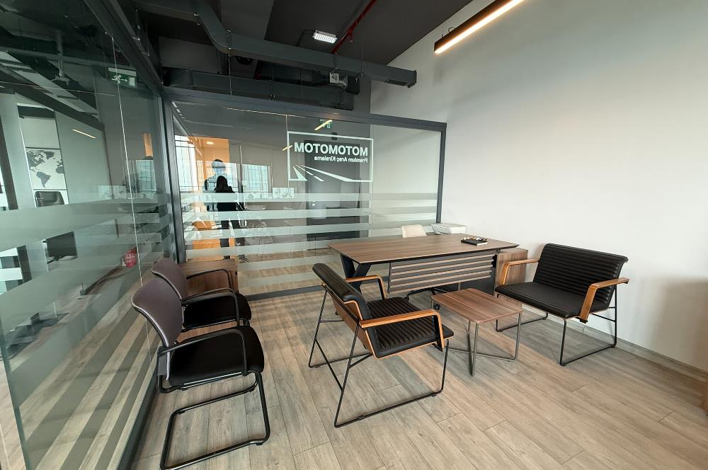 Skyland Kiralık ofis KDVli 225 m² Mobilyalı Teraslı Ofis