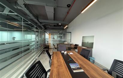 Skyland Kiralık ofis KDVli 225 m² Mobilyalı Teraslı Ofis