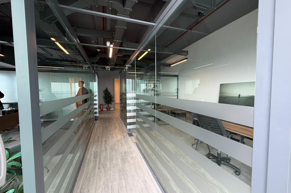 Skyland Kiralık ofis KDVli 225 m² Mobilyalı Teraslı Ofis