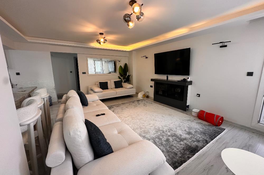 Mavikent’de Deniz Manzaralı Yenilenmiş Masrafsız 3+1