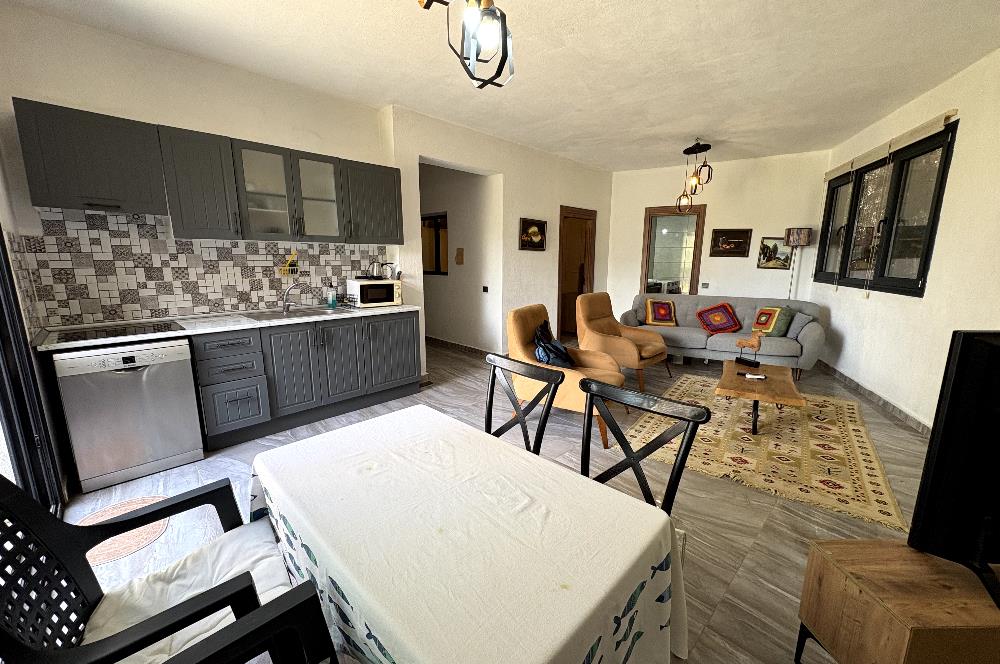 Bodrum Torba'da 1+1 Bahçeli Eşyalı Daire