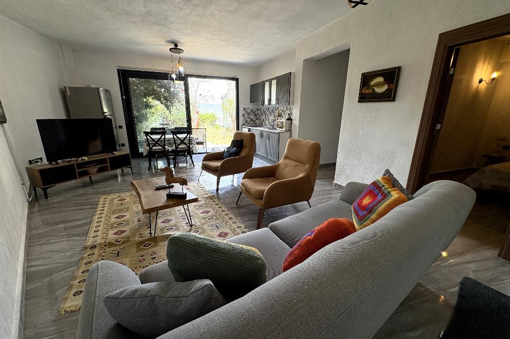 Bodrum Torba'da 1+1 Bahçeli Eşyalı Daire