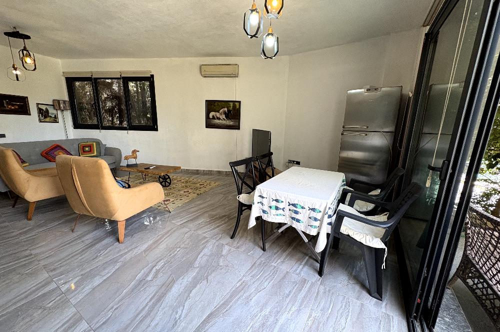 Bodrum Torba'da 1+1 Bahçeli Eşyalı Daire