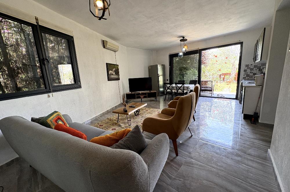 Bodrum Torba'da 1+1 Bahçeli Eşyalı Daire