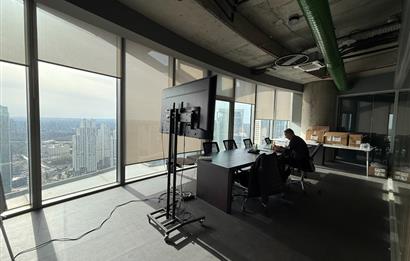 Maslak Kiralık Ofis Spine Tower 650m2 Boğaz Manzaralı Şık Ofis