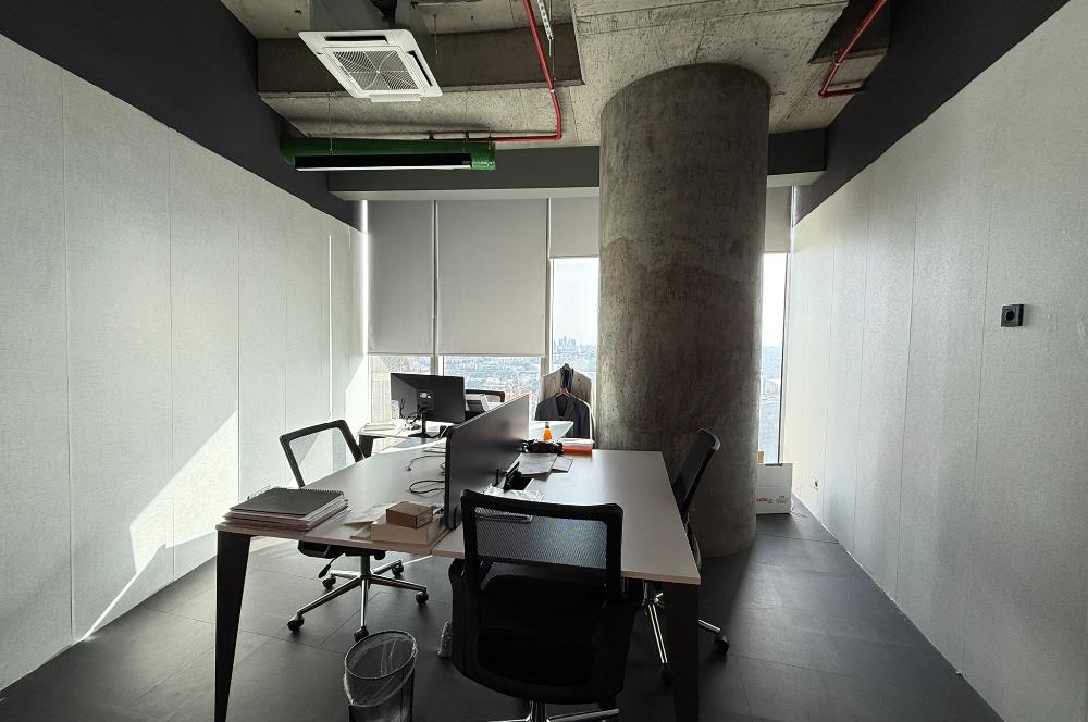 Maslak Kiralık Ofis Spine Tower 650m2 Boğaz Manzaralı Şık Ofis