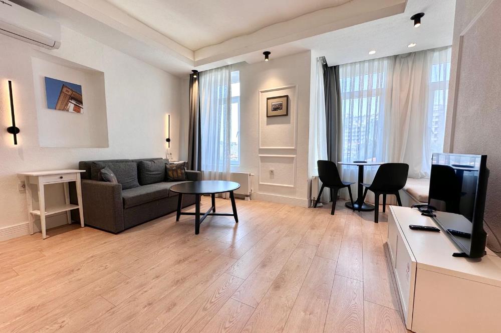Taksim Juno Suites'te Eşyalı Faturalar dahil, 1+1 Daireler
