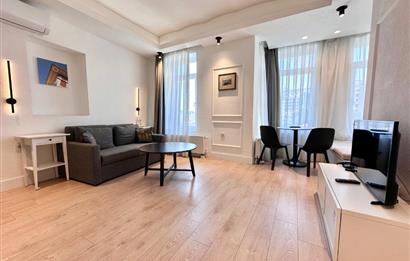 Taksim Juno Suites'te Eşyalı Faturalar dahil, 1+1 Daireler
