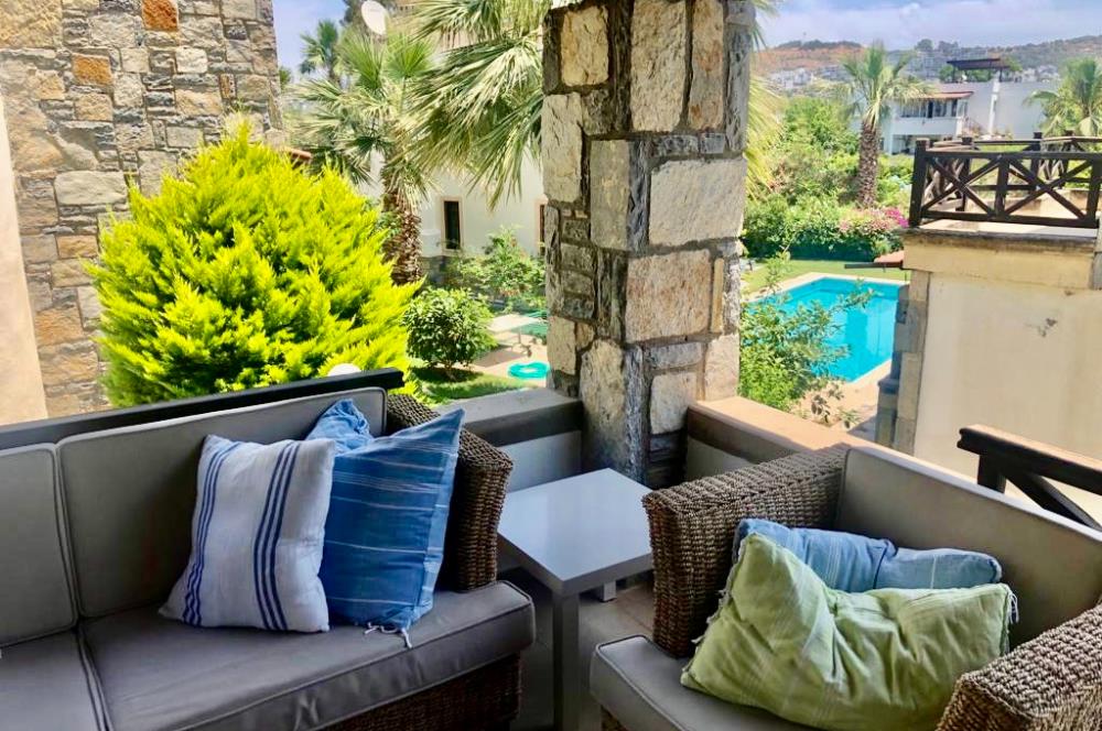 Bodrum Gündoğan Sahilinde Yaz Dönemi Kiralık Üst Dubleks
