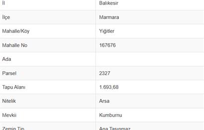 SATILIK KONUT İMARLI ARSA  -DENİZ MANZARALI -  2 PARSEL BİRLİKTE