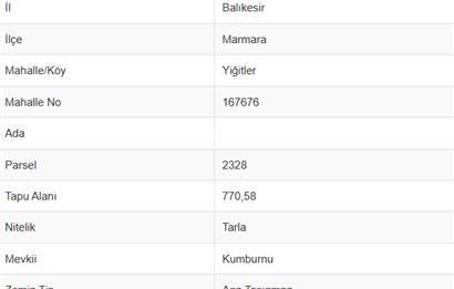 SATILIK KONUT İMARLI ARSA  -DENİZ MANZARALI -  2 PARSEL BİRLİKTE