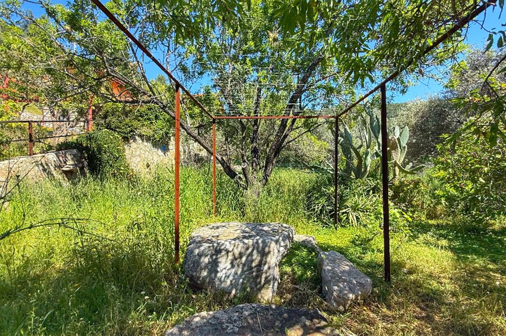 Datça Zeytincik'te Satılık 1200m² Doğa İçinde Özgün 3+1 Taş Ev